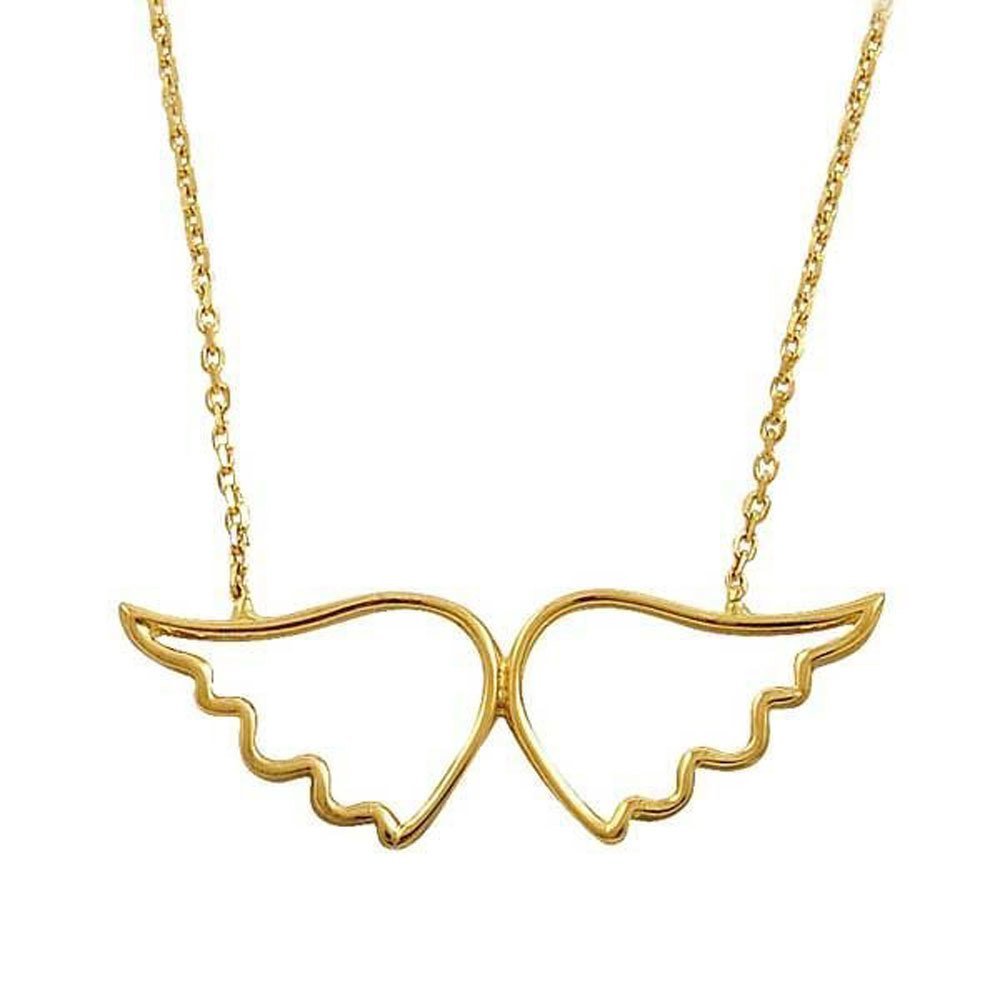 Melek Kanadı Kolye 2,26 Gram 14 Ayar Altın