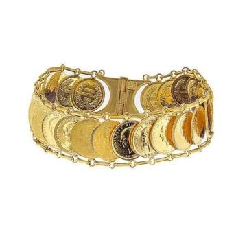 Ata Çeyrekli Kaykay Bileklik 57,62 Gram 22 Ayar Altın