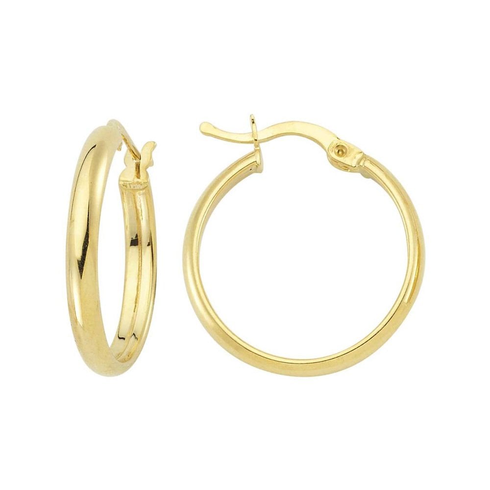 Küpe Oval Halka 2,55 Gram 14 Ayar Altın