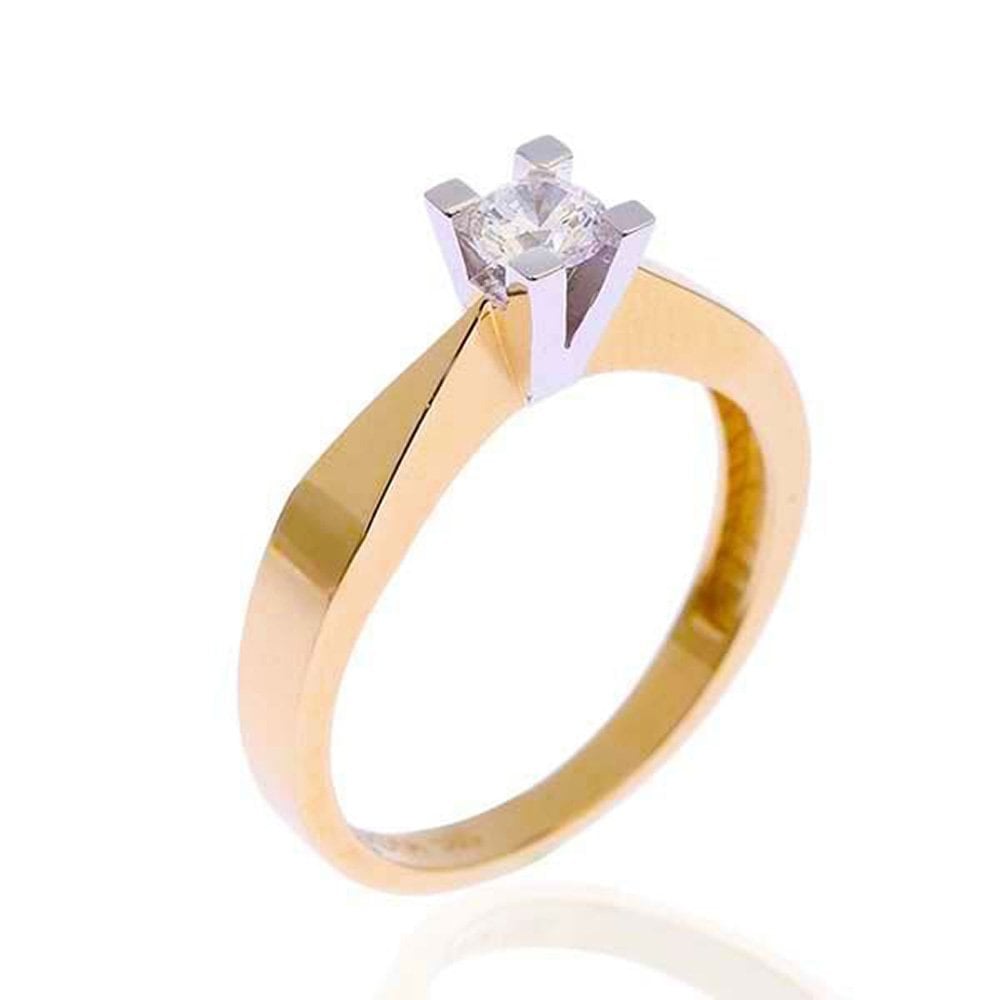 Tektaş V Tırnak 2,60 Gram 14 Ayar Altın Yüzük