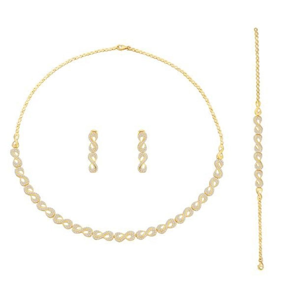 Sonsuzluk Desenli Set 19,00 Gram 14 Ayar Altın