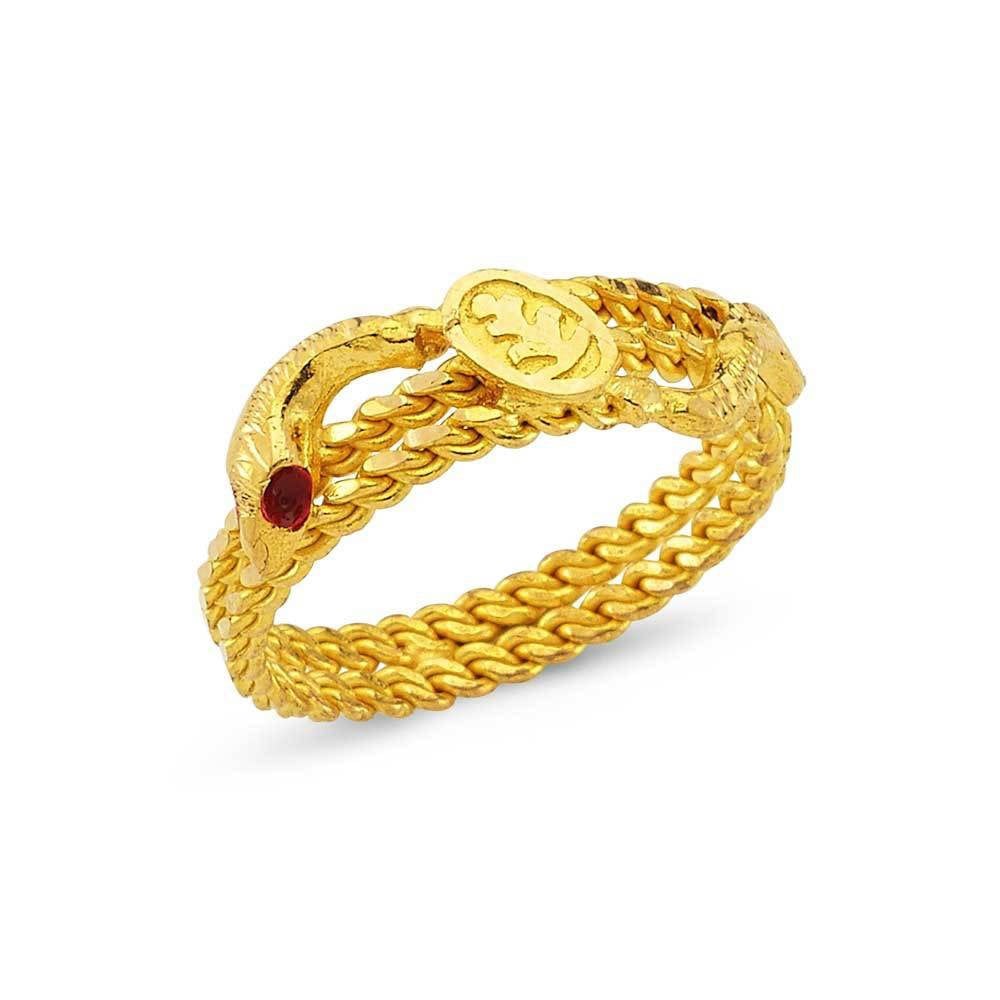 İki Sıralı Burma Yüzük 22 Ayar Altın 4.50 Gram