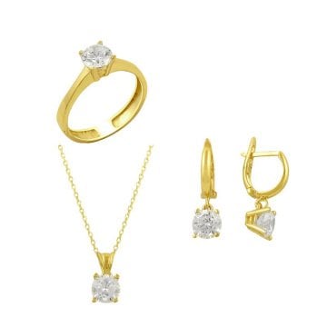 Tektaş Üçlü Set 5.75 Gram 14 Ayar Altın