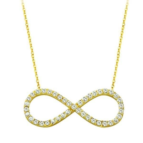 Kolye Doğum Günü Hediyesi İnce Sonsuzluk 1,95 Gram 14 Ayar Altın