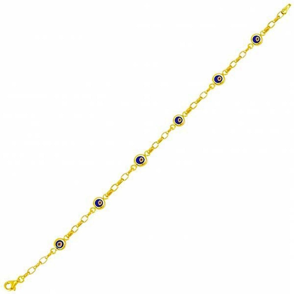 Altılı Kuş Gözlü 14 Ayar Altın Bileklik