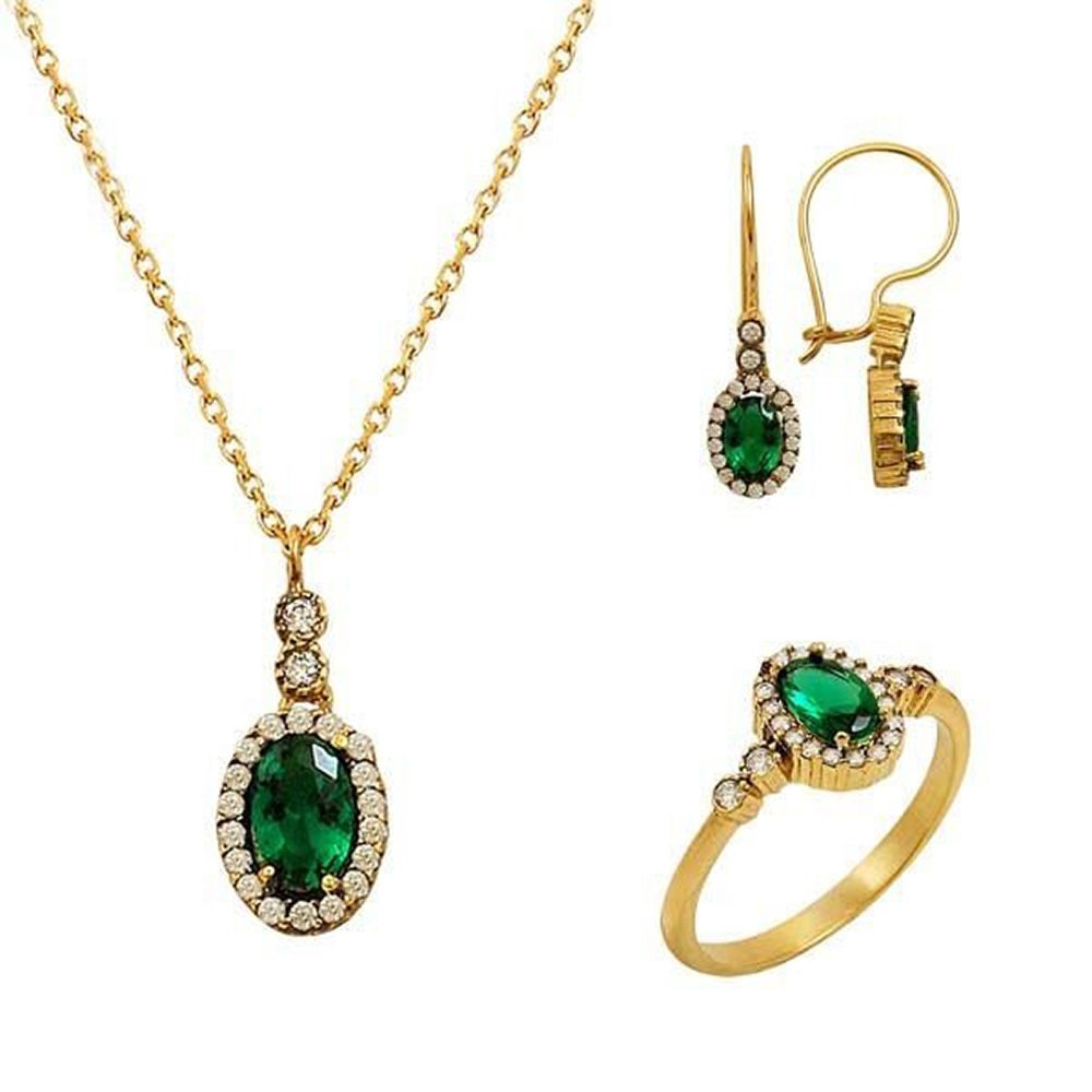 Mini Yeşim Set 6,45 Gram 14 Ayar Altın