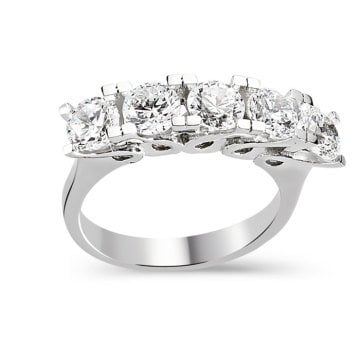 Altın Beş taş Yüzük 4.10 Gram 14 Ayar